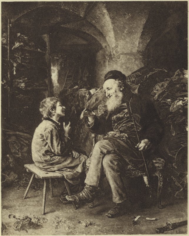 A sabedoria de Salomão (fotogravura) de Ludwig Knaus