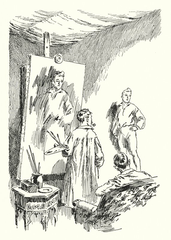 Ilustração para O quadro de Dorian Gray de Oscar Wilde (litho) de Lui Trugo