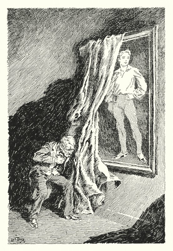 Ilustração para O quadro de Dorian Gray de Oscar Wilde (litho) de Lui Trugo