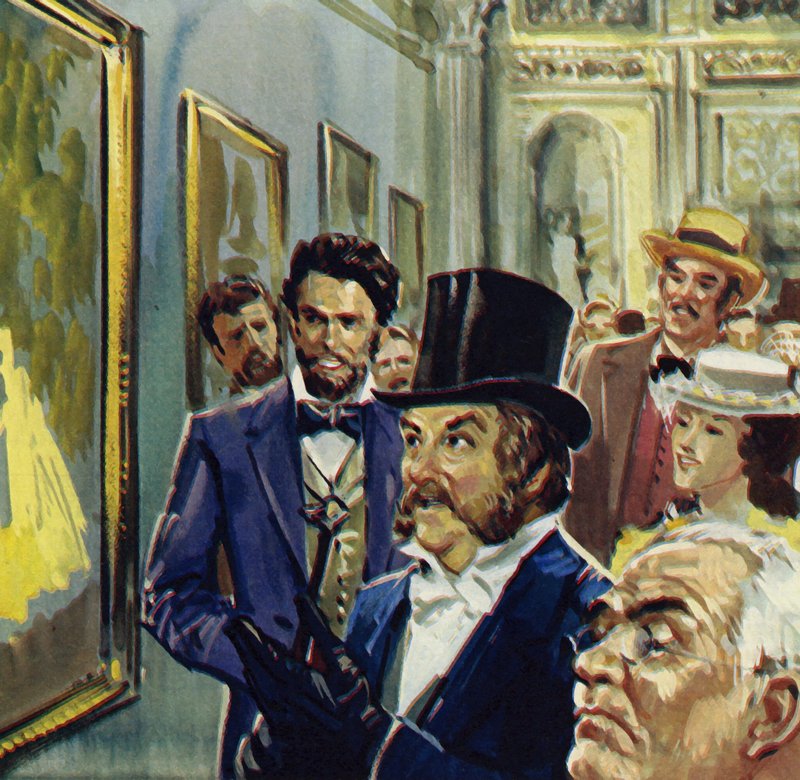 La Loge foi a contribuição de Renoir para a primeira exposição dos impressionistas (litografia a cores) de Luis Arcas Brauner