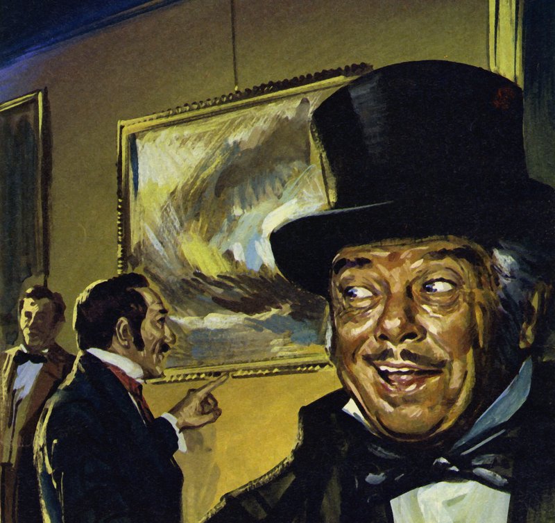 Pintura de Turner "Snowstorm" na Royal Academy (litografia a cores) de Luis Arcas Brauner
