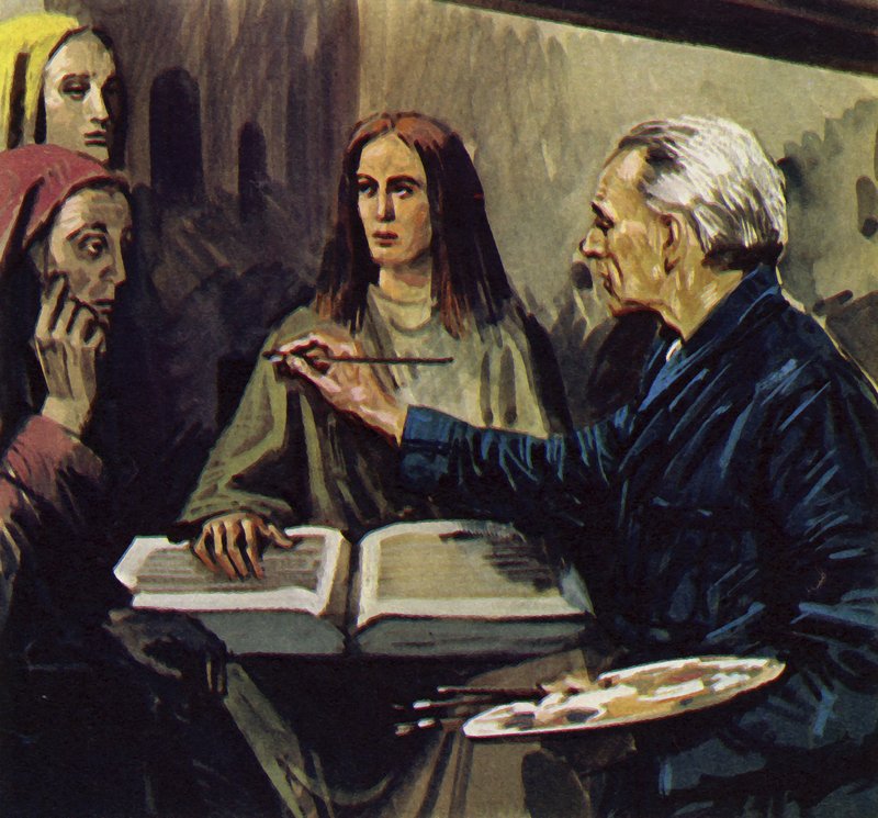 Van Meegeren conseguiu provar que tinha falsificado as pinturas (litografia a cores) de Luis Arcas Brauner