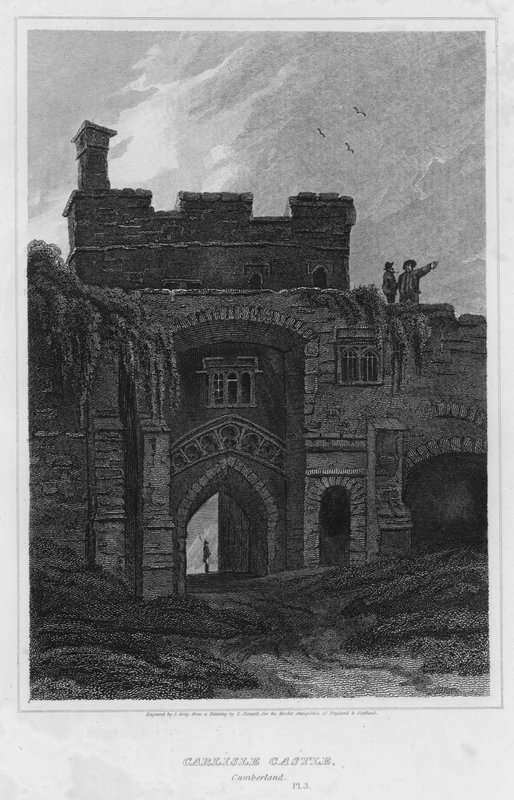Carlisle Castle, Cumberland (gravura) de Luke (after) Clennell