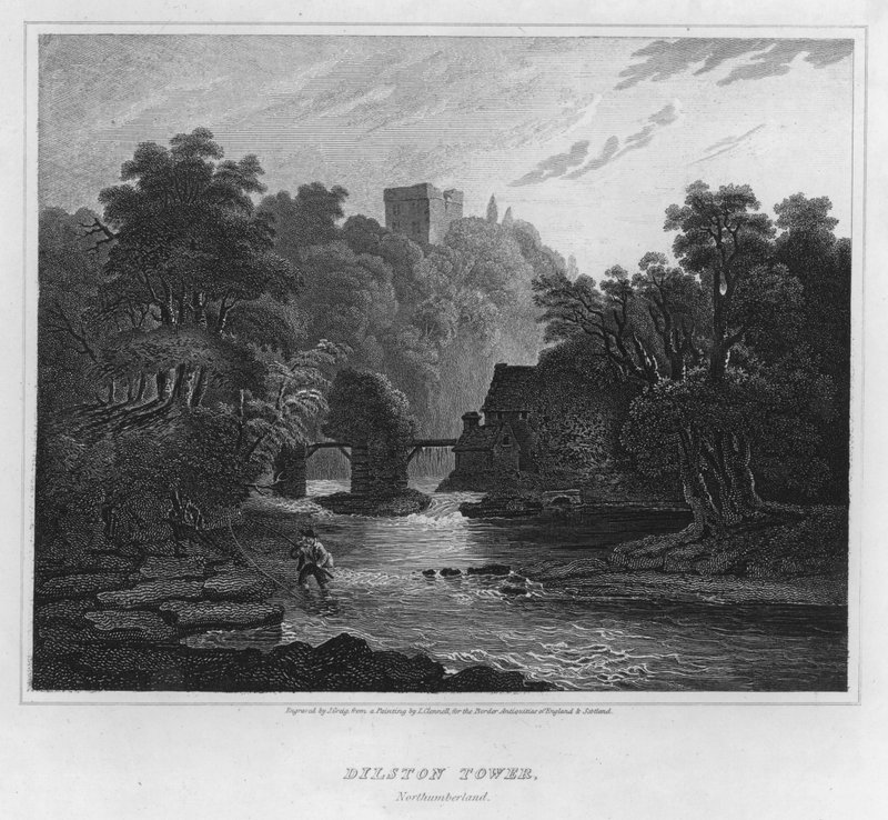 Torre Dilston, Northumberland (gravura) de Luke (after) Clennell