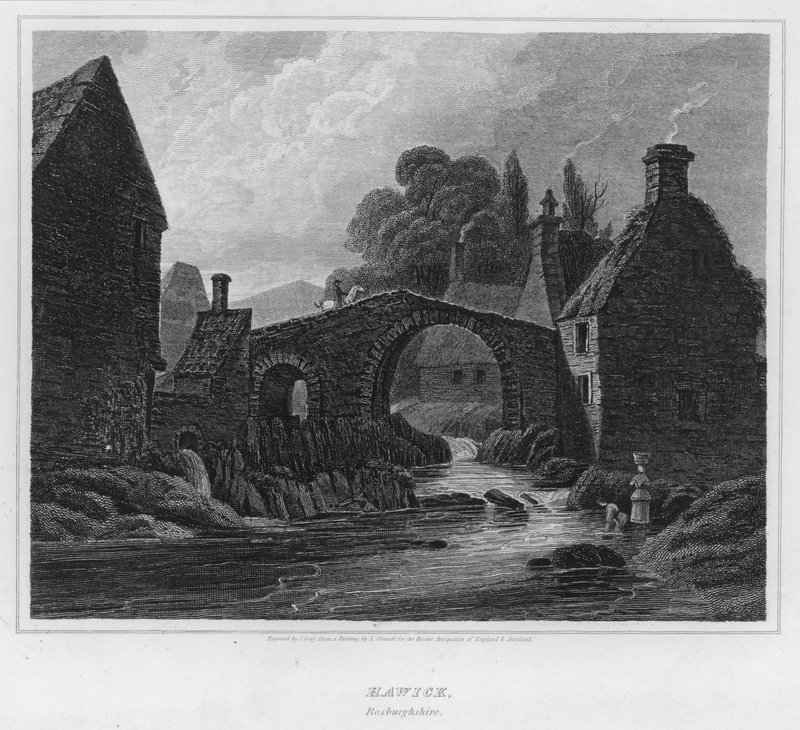 Hawick, Roxburghshire (gravura) de Luke (after) Clennell