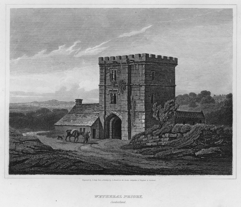 Wetheral Priory, Cumberland (gravura) de Luke (after) Clennell