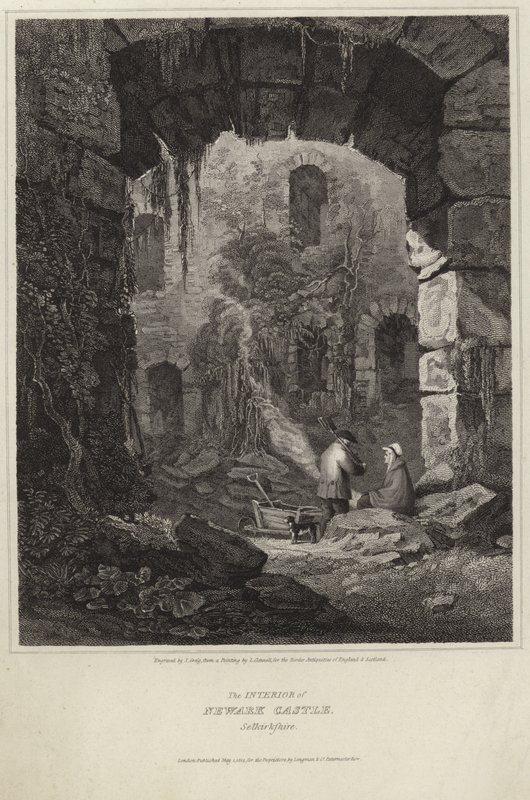 O interior do Castelo de Newark de Luke Clennell