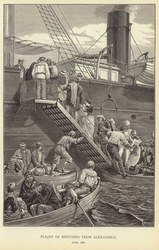 Vôo de refugiados de Alexandria de M. Schonberg