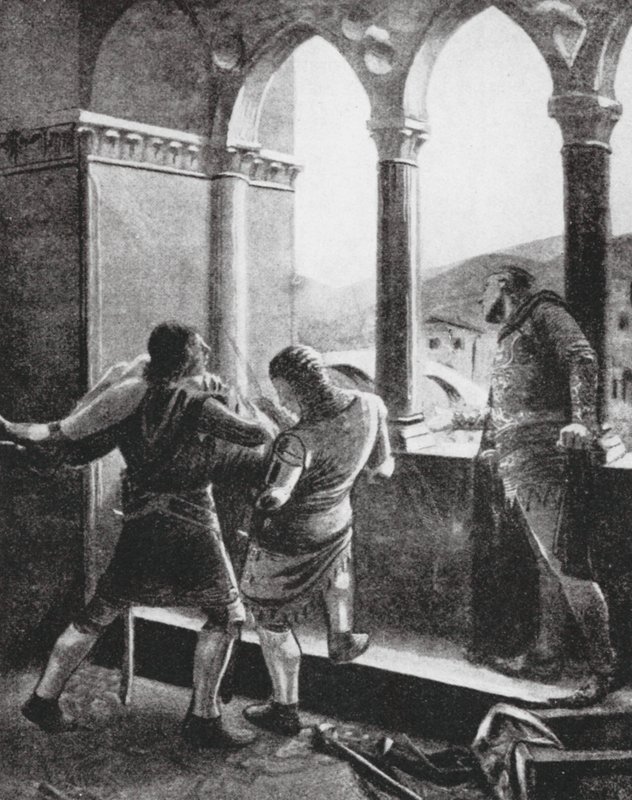 O Assassinato do Infante Don Juan (litografia) de Macario Marcoartu