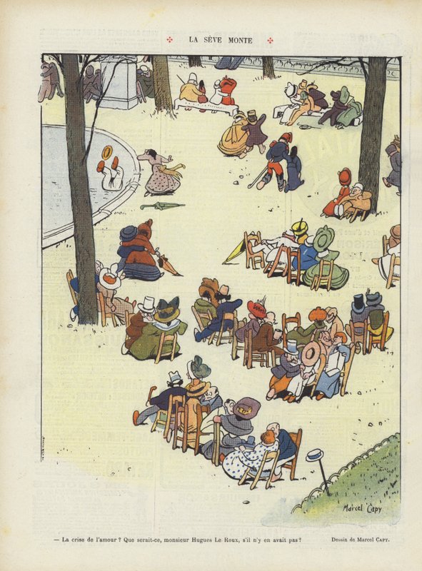 A seiva aumenta. Ilustração para o riso de Marcel Amable O.L. Capy