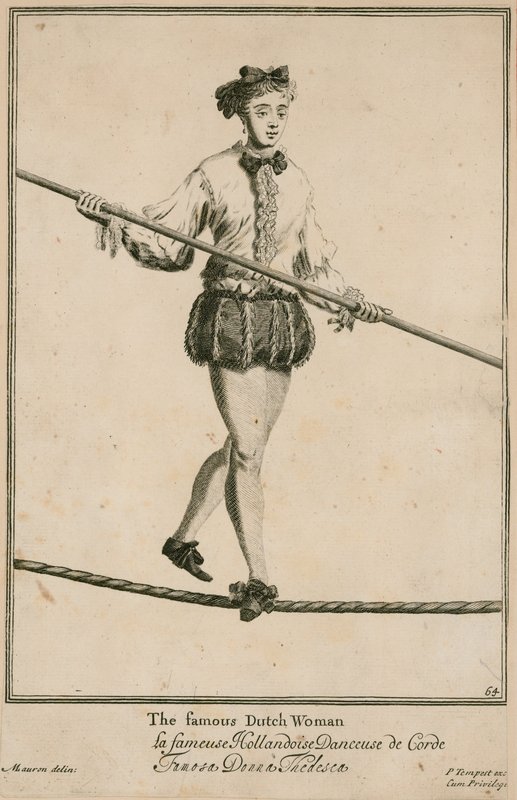Bartholomew Fair, Londres: A famosa mulher holandesa em 1687 de Marcellus the Elder Laroon