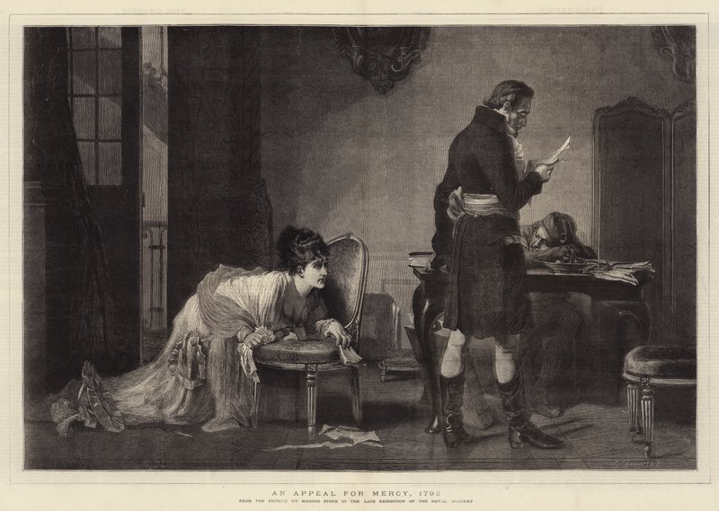 Um apelo para a misericórdia, 1793 de Marcus Stone