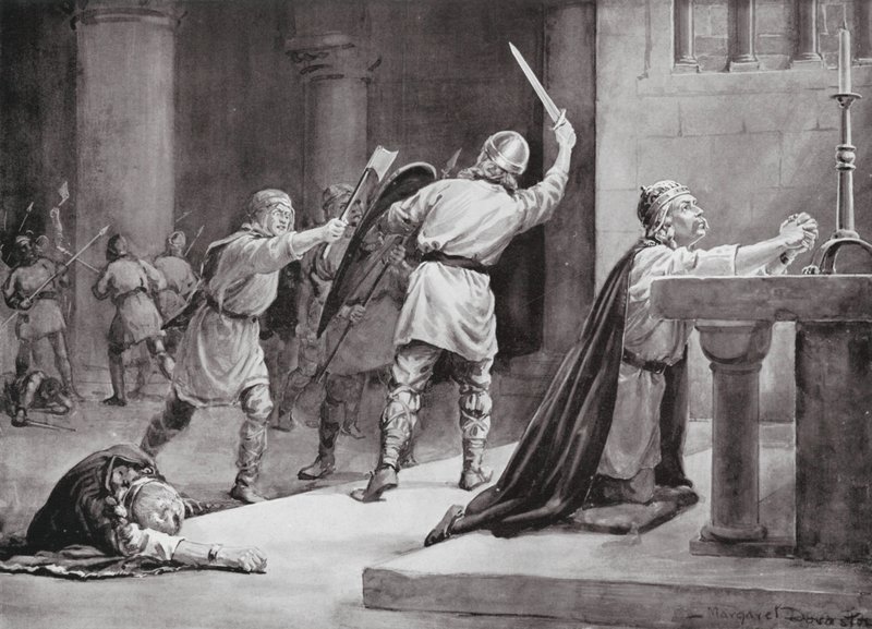 O assassinato de Knud, o Santo de Margaret (after) Dovaston