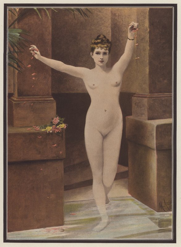 No banho (cor litho) de Marguerite Arosa