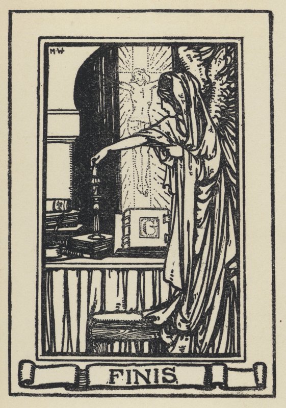 Ilustração para The Dream Of Gerontius do Cardeal Newman (litho) de Marie Preaud Webb