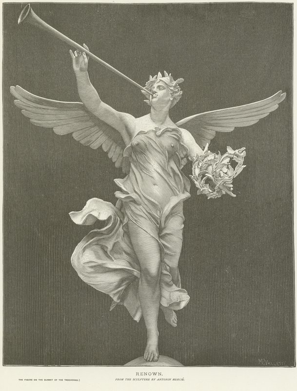 Alegoria do renome de Marius Jean Antonin Mercie