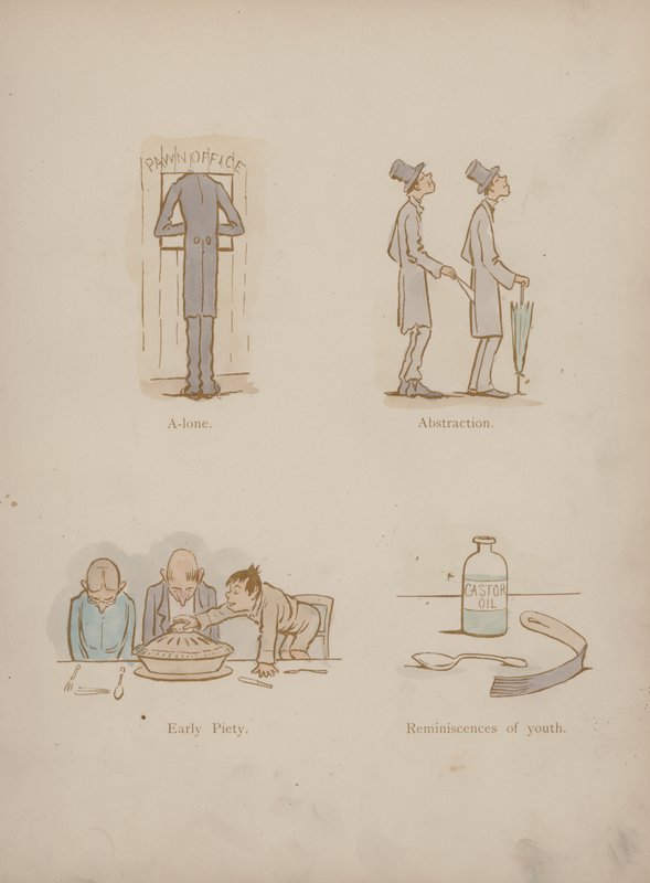 Página dos Humores de Cynicus (gravura colorida) de Martin  Anderson