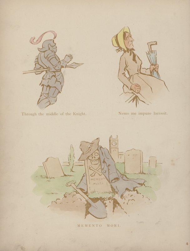Página dos Humores de Cynicus (gravura colorida) de Martin  Anderson