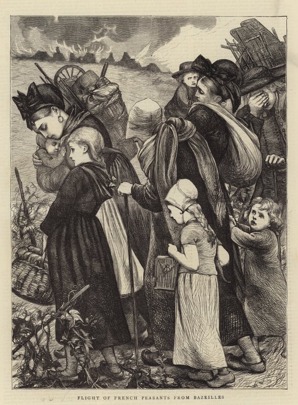 Vôo dos camponeses franceses de Bazeilles de Mary Ellen Edwards
