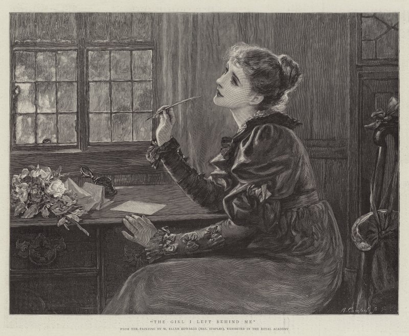 A garota que deixei para trás de Mary Ellen Edwards