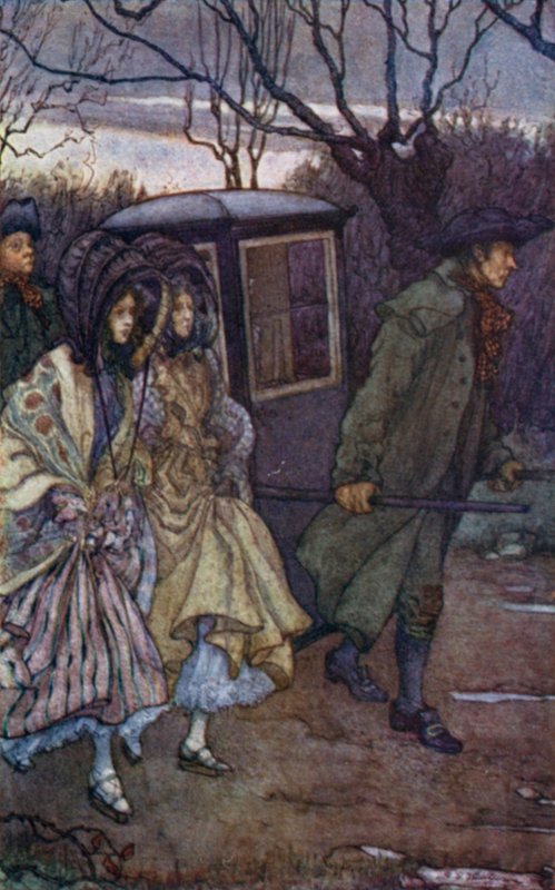 Ilustração para Cranford pela Sra. Gaskell de Mary V. Wheelhouse