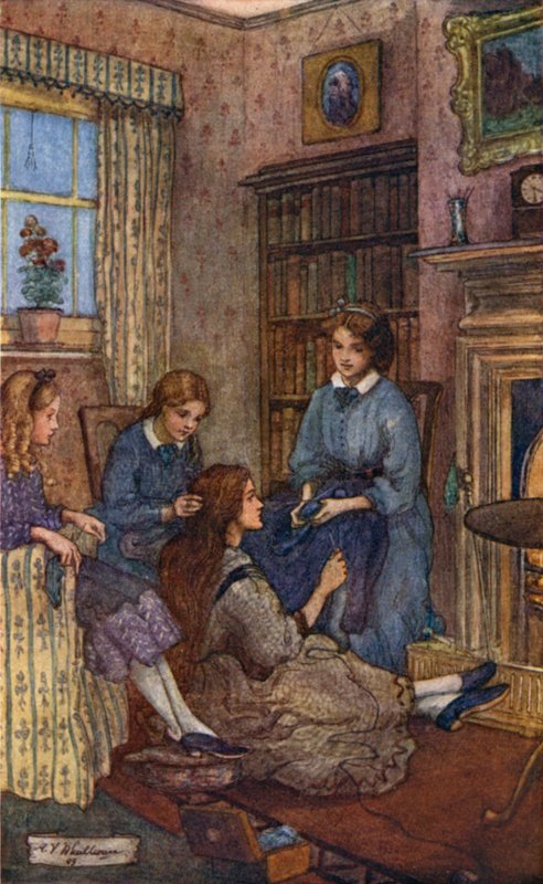 Ilustração para as mulheres pequenas de Mary V. Wheelhouse