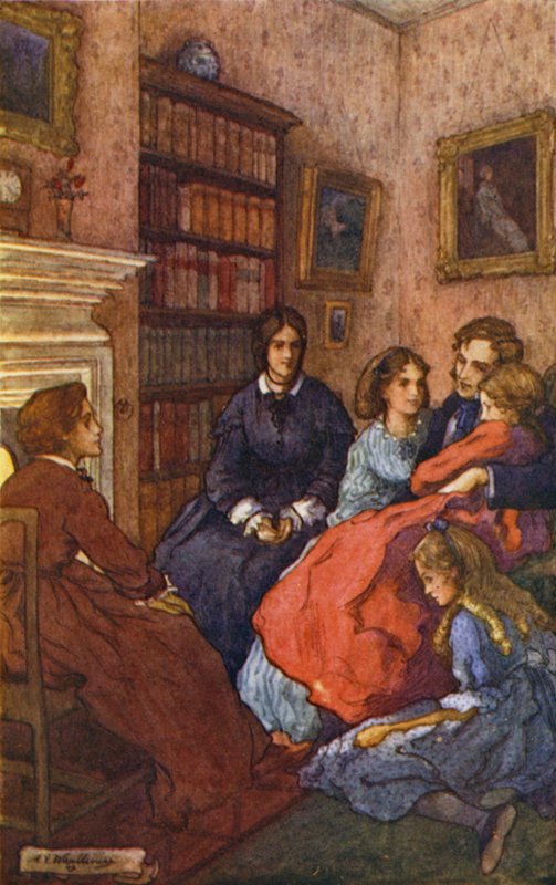 Ilustração para as mulheres pequenas de Mary V. Wheelhouse