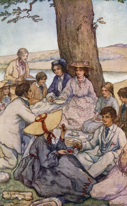 Ilustração para as mulheres pequenas de Mary V. Wheelhouse