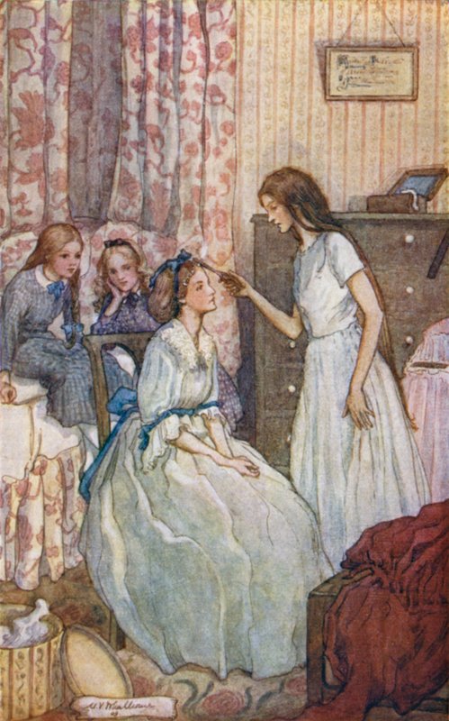 Ilustração para as mulheres pequenas de Mary V. Wheelhouse