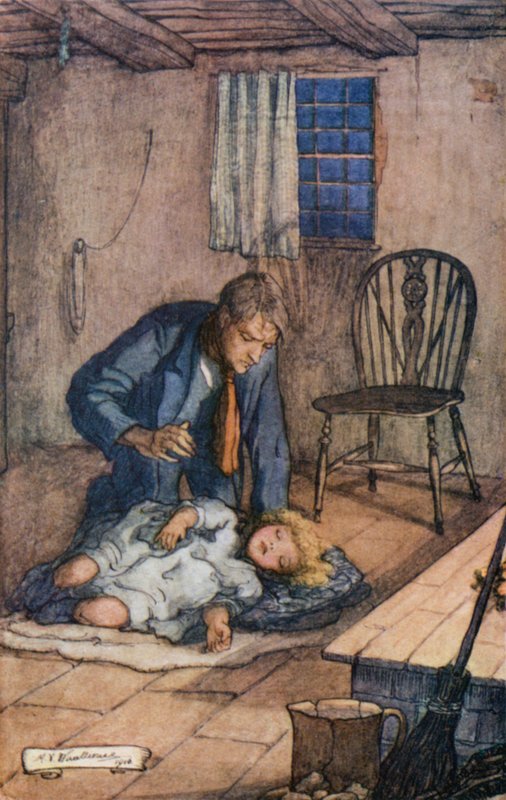 Ilustração para Silas Marner de Mary V. Wheelhouse