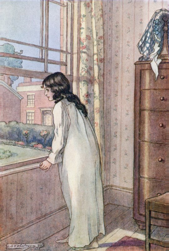Ilustração para esposas e filhas por Sra. Gaskell de Mary V. Wheelhouse