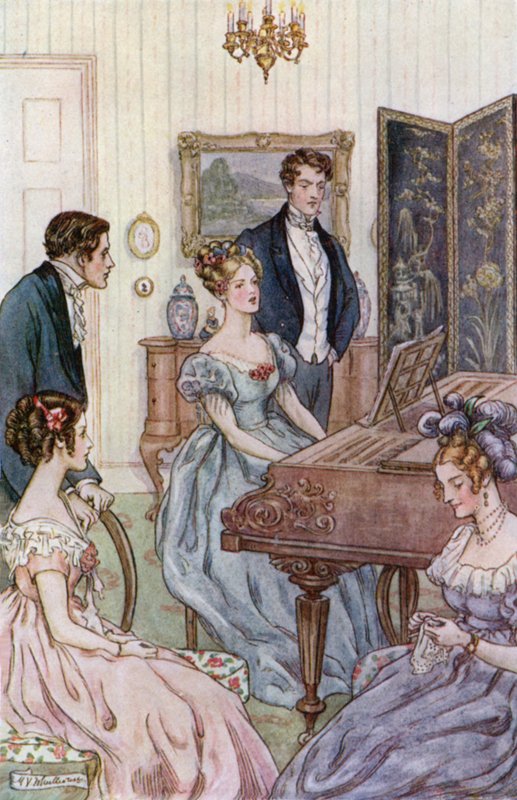 Ilustração para esposas e filhas por Sra. Gaskell de Mary V. Wheelhouse