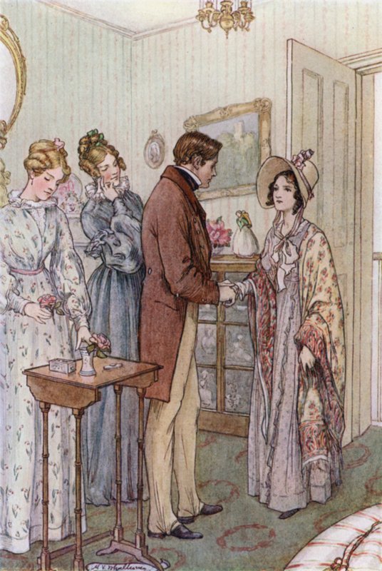 Ilustração para esposas e filhas por Sra. Gaskell de Mary V. Wheelhouse