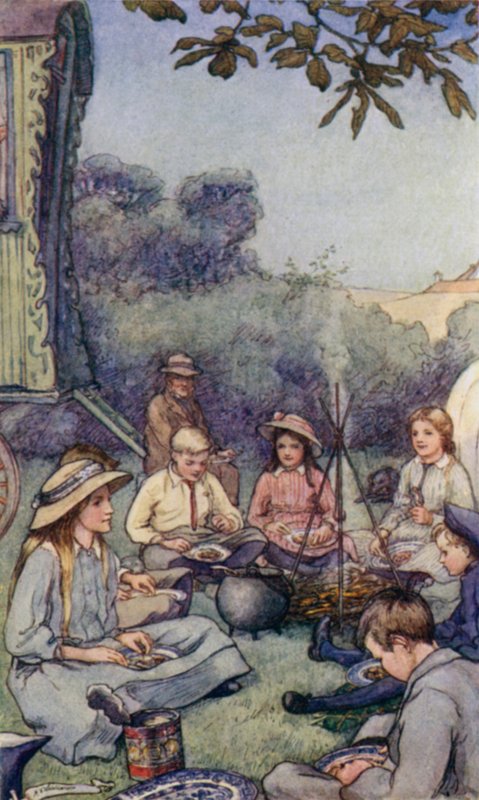 Cena do The Slowcoach, por Edward Verrall Lucas de Mary V. Wheelhouse