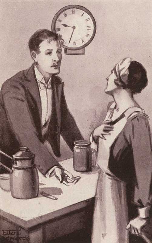Ilustração para Kipps de H. G. Wells (litografia) de Mary Ellen Edwards