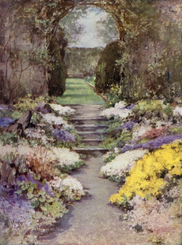 Scottish Gardens: Baberton (cor litho) de Mary Georgina Wade Wilson