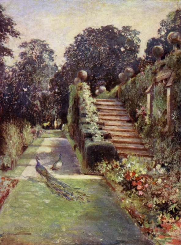 Scottish Gardens: Dunrobin (cor litho) de Mary Georgina Wade Wilson