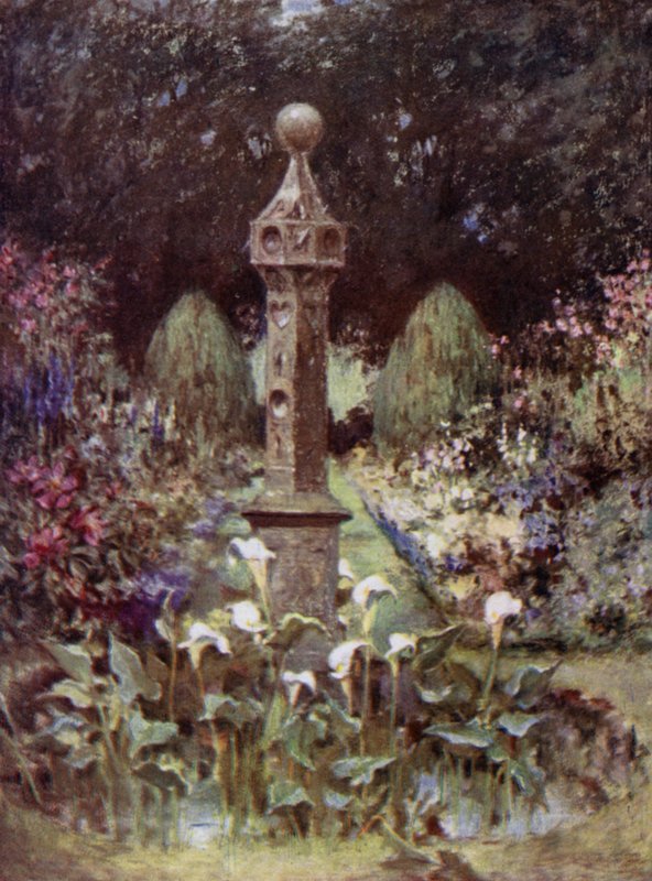 Scottish Gardens: Castelo de Kelburne (cor litho) de Mary Georgina Wade Wilson