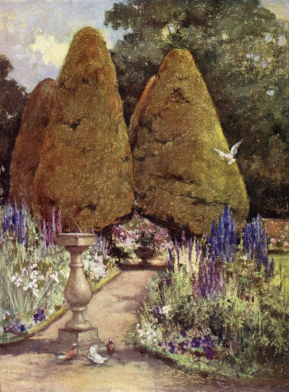 Scottish Gardens: Malleny (cor litho) de Mary Georgina Wade Wilson