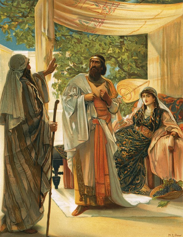 Elias repreendendo Acabe de Mary L. Gow