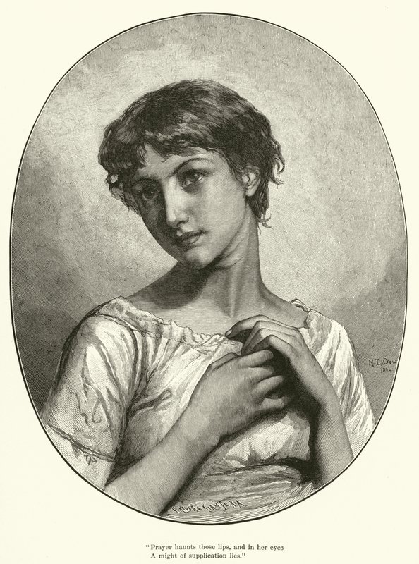 Oração (gravura) de Mary L. Gow
