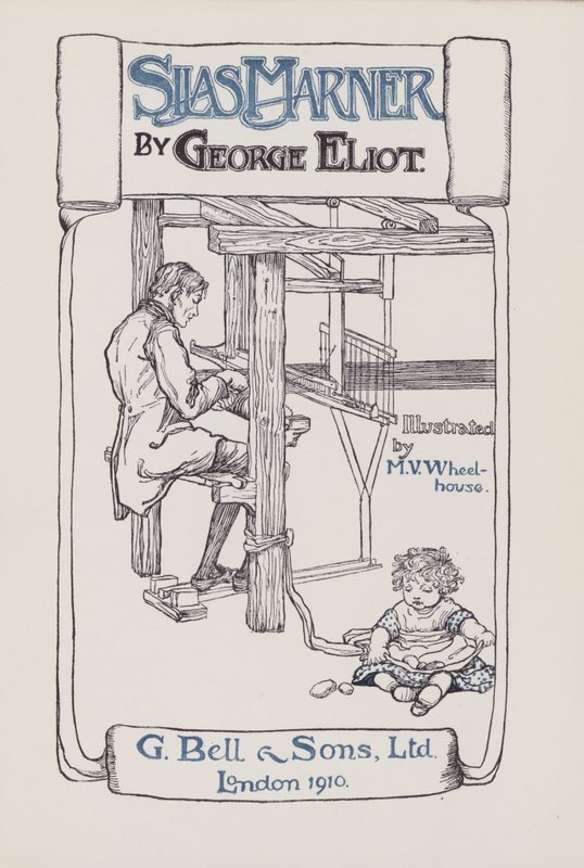Ilustração para Silas Marner (cor litho) de Mary V. Wheelhouse