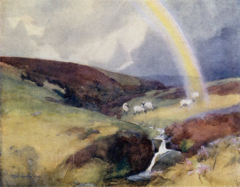 A Fonte do Clyde (cor litho) de Mary Young Hunter