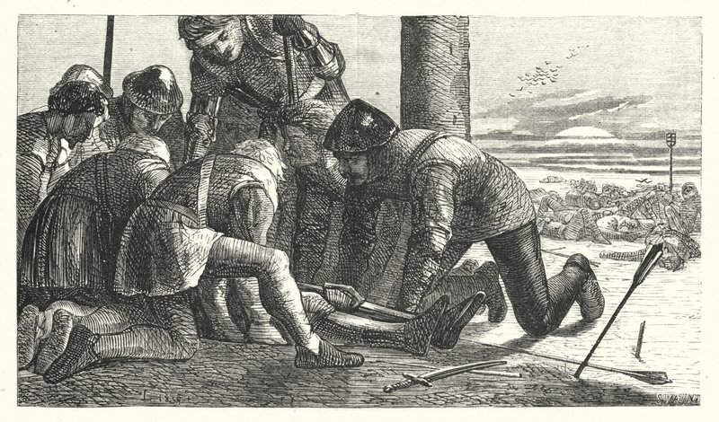 A Lenda da Pluma do Príncipe (gravura) de Matthew James (attr. to) Lawless