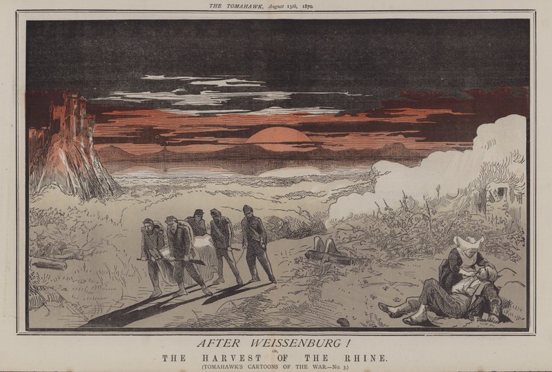 Depois de Weissenburg! ou, A Colheita do Reno (cor litho) de Matthew