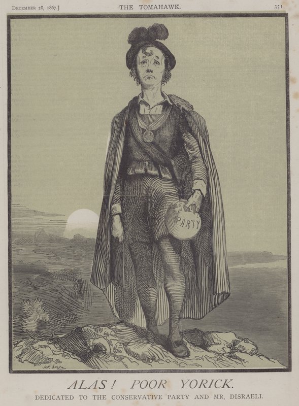 Ai de mim! Pobre Yorick (cor litho) de Matthew
