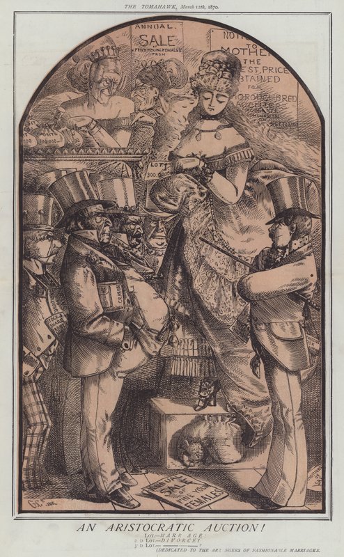 Um Leilão Aristocrático! (cor litho) de Matthew
