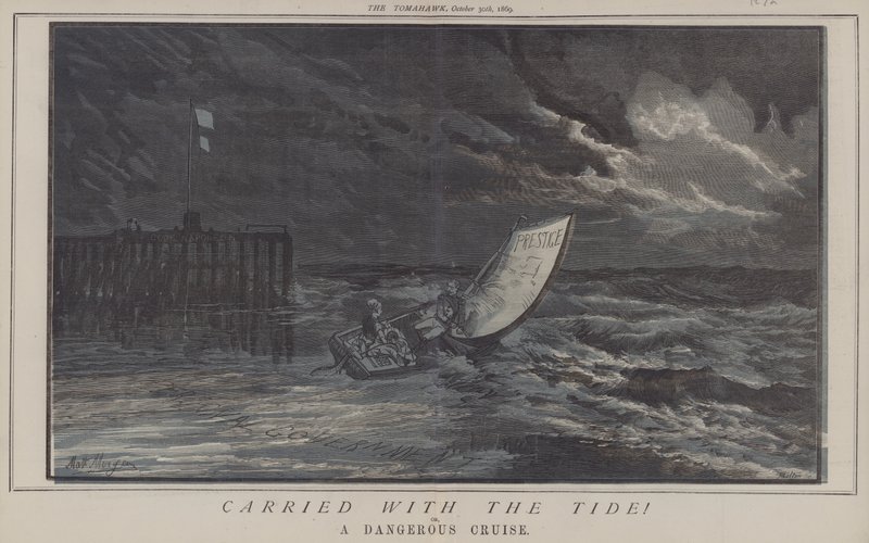 Transportado com a Maré! ou, Um Cruzeiro Perigoso (cor litho) de Matthew