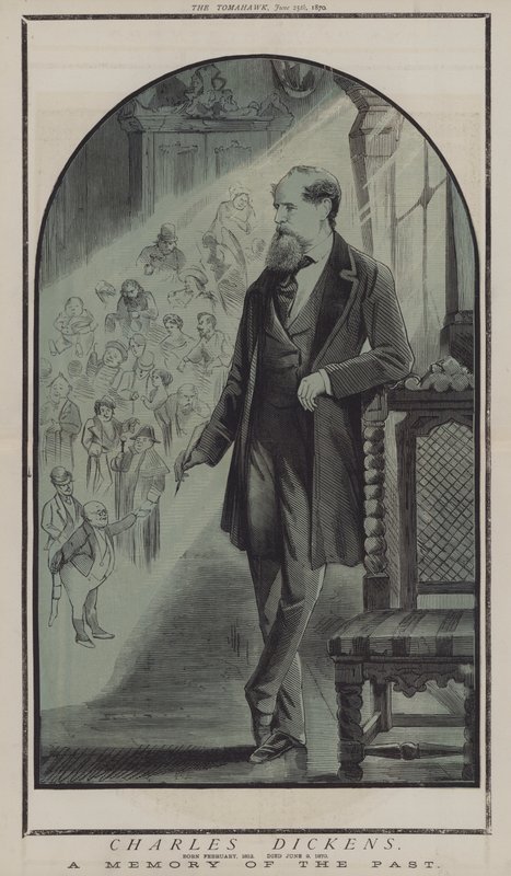 Charles Dickens (cor litho) de Matthew