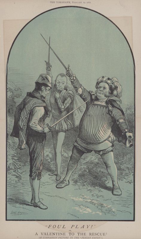 Foul Play! ou, Um Valentine to the Rescue (cor litho) de Matthew